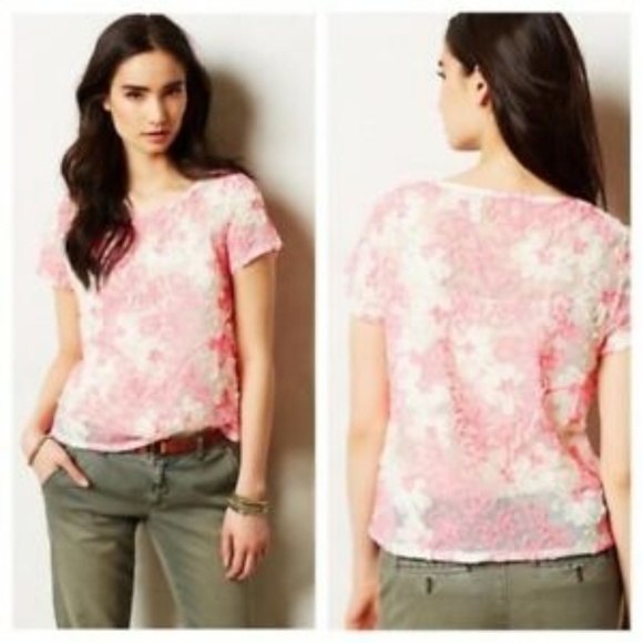 NWT Anthropologie Meadow Rue Cherry Blossom Blouse - Picture 2 of 6